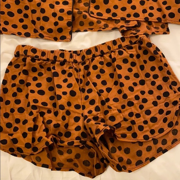 Madewell Flannel Leopard Spot Pajama Set - Picture 3 of 7